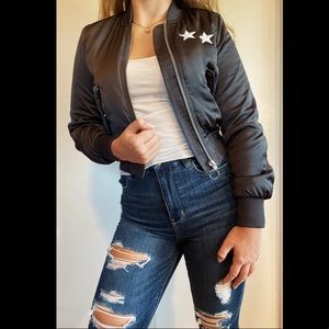 RARE 🌈 UNEMPLOYED DENIM bomber jacket size S